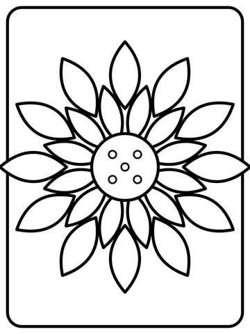 Big bloom coloring page