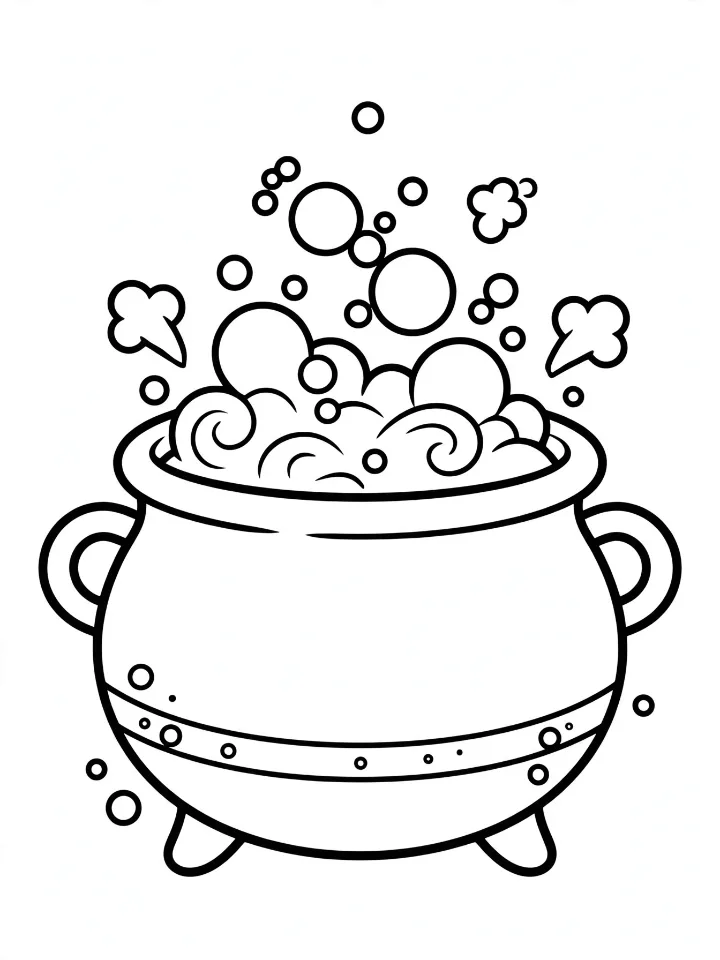 Witches coloring page