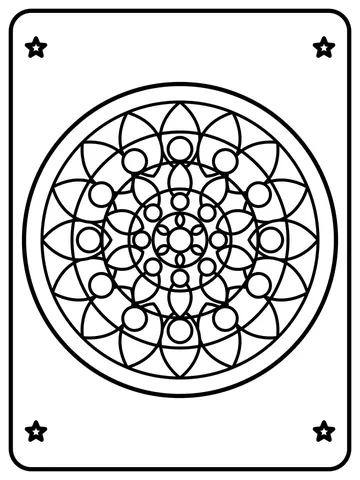 Flower mandala coloring page