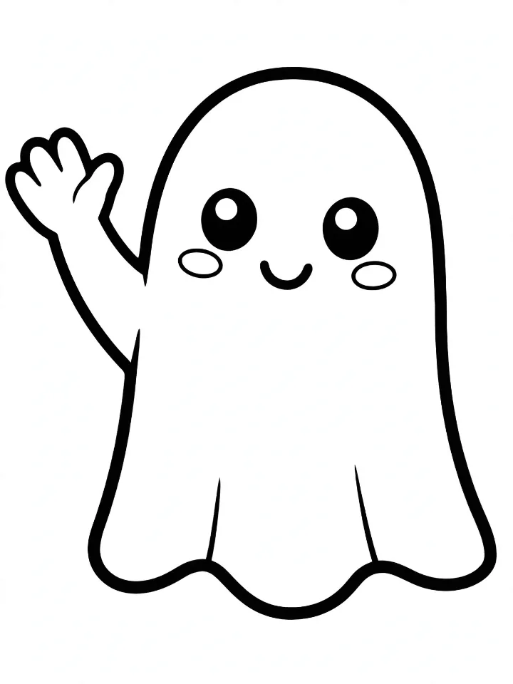 Ghosts coloring page