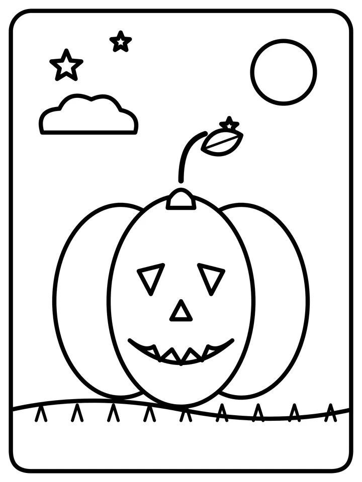 Halloween coloring page