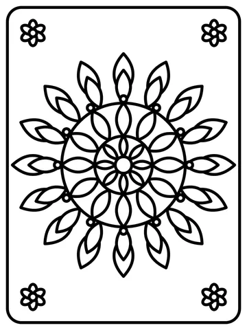 Lotus mandala coloring page