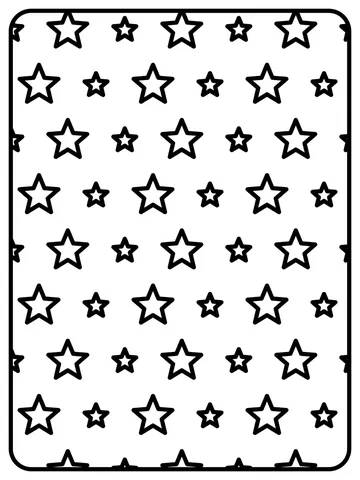 Star pattern coloring page