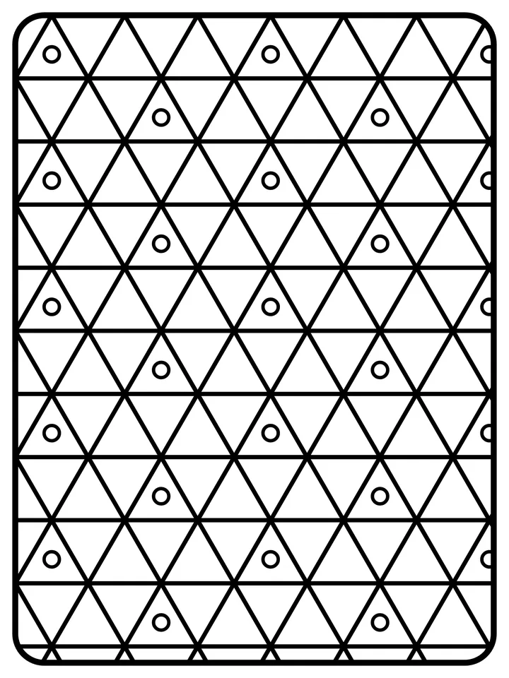 Triangle mosaic pattern coloring page