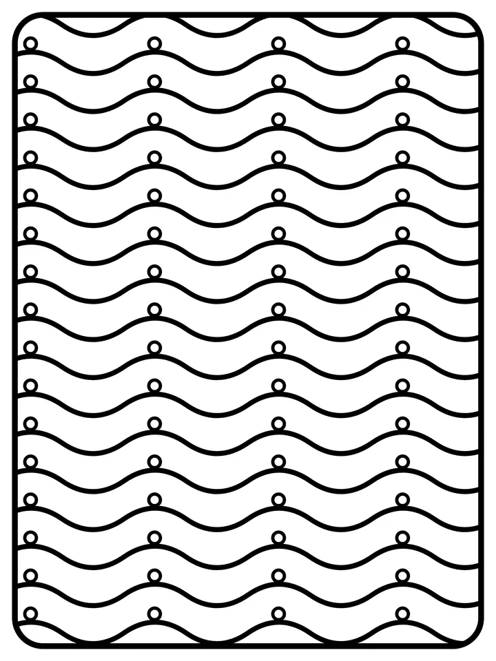 Wave pattern coloring page